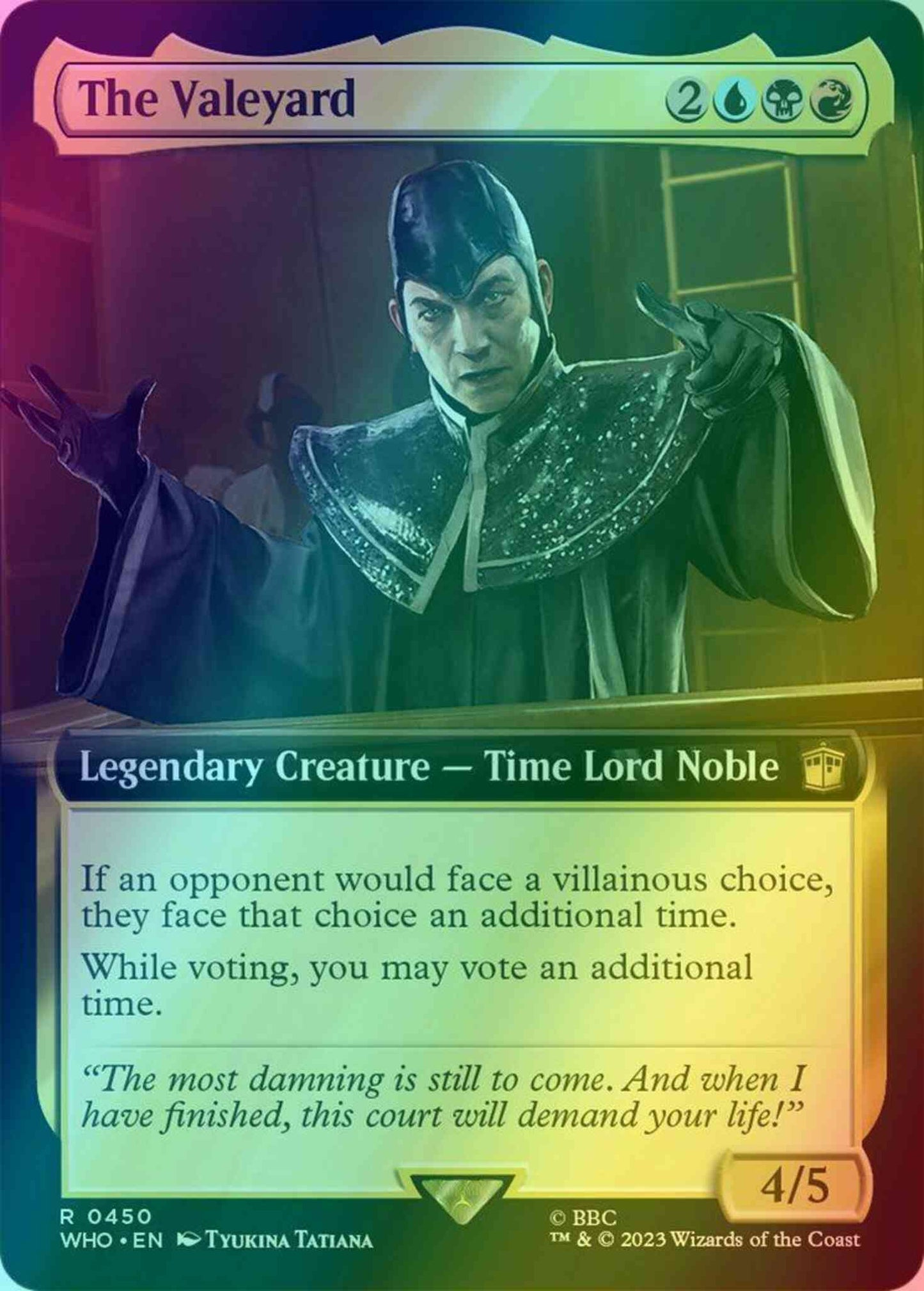 The Valeyard [450] [Extended Art] [Universes Beyond: Doctor Who] [Foil]