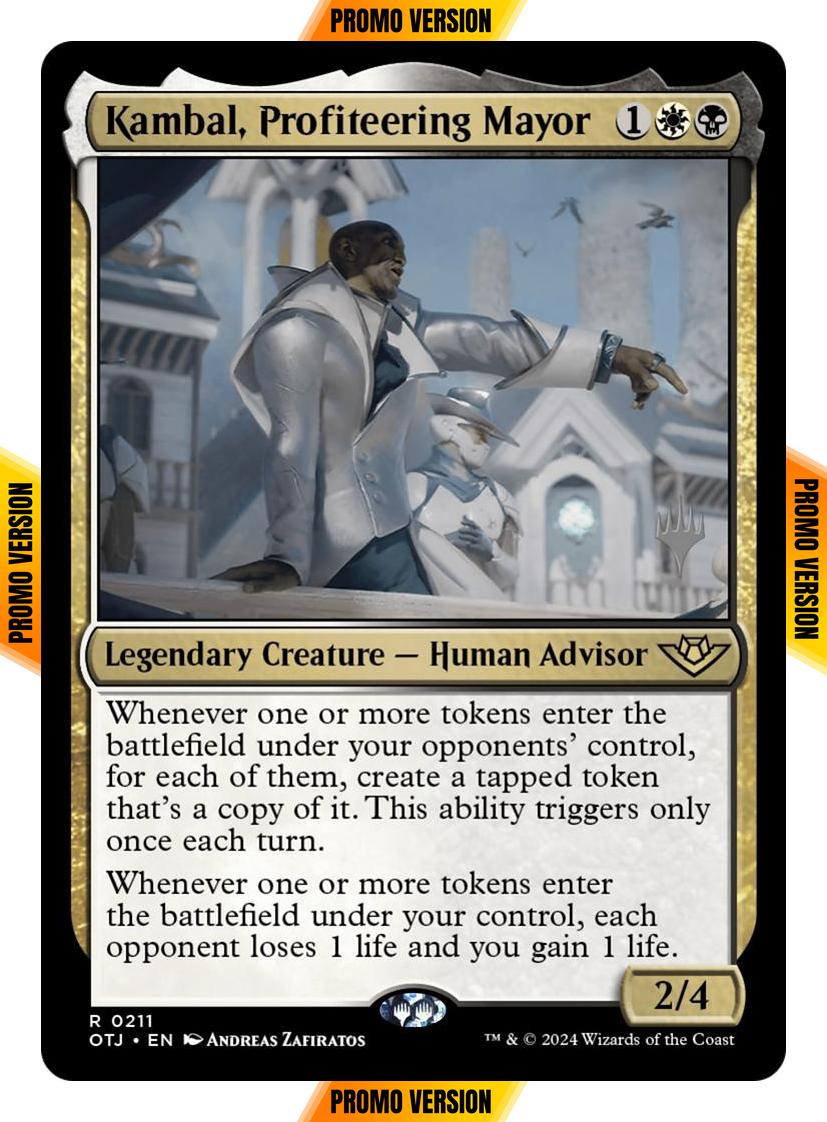 Kambal, Profiteering Mayor [211p] [Promo Pack] [Outlaws of Thunder Junction: Promos] [Non-Foil]