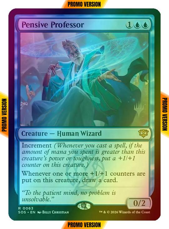 Pensive Professor [63p] [Promo Pack] [Secrets of Strixhaven Promos] [Foil]