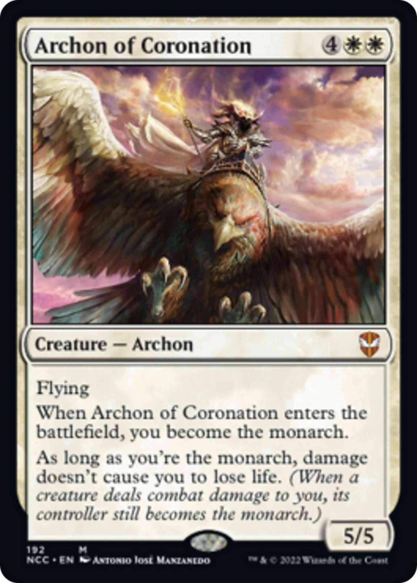 Archon of Coronation [192] [Streets of New Capenna: Commander] [Non-Foil]