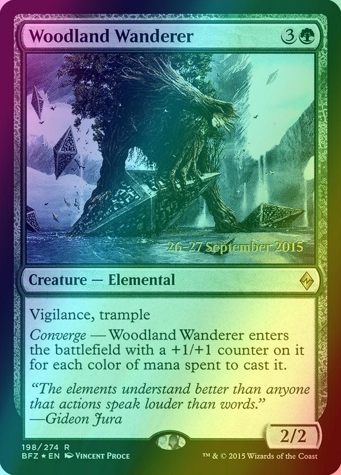 Woodland Wanderer [198s] [Battle for Zendikar Promos] [Foil]