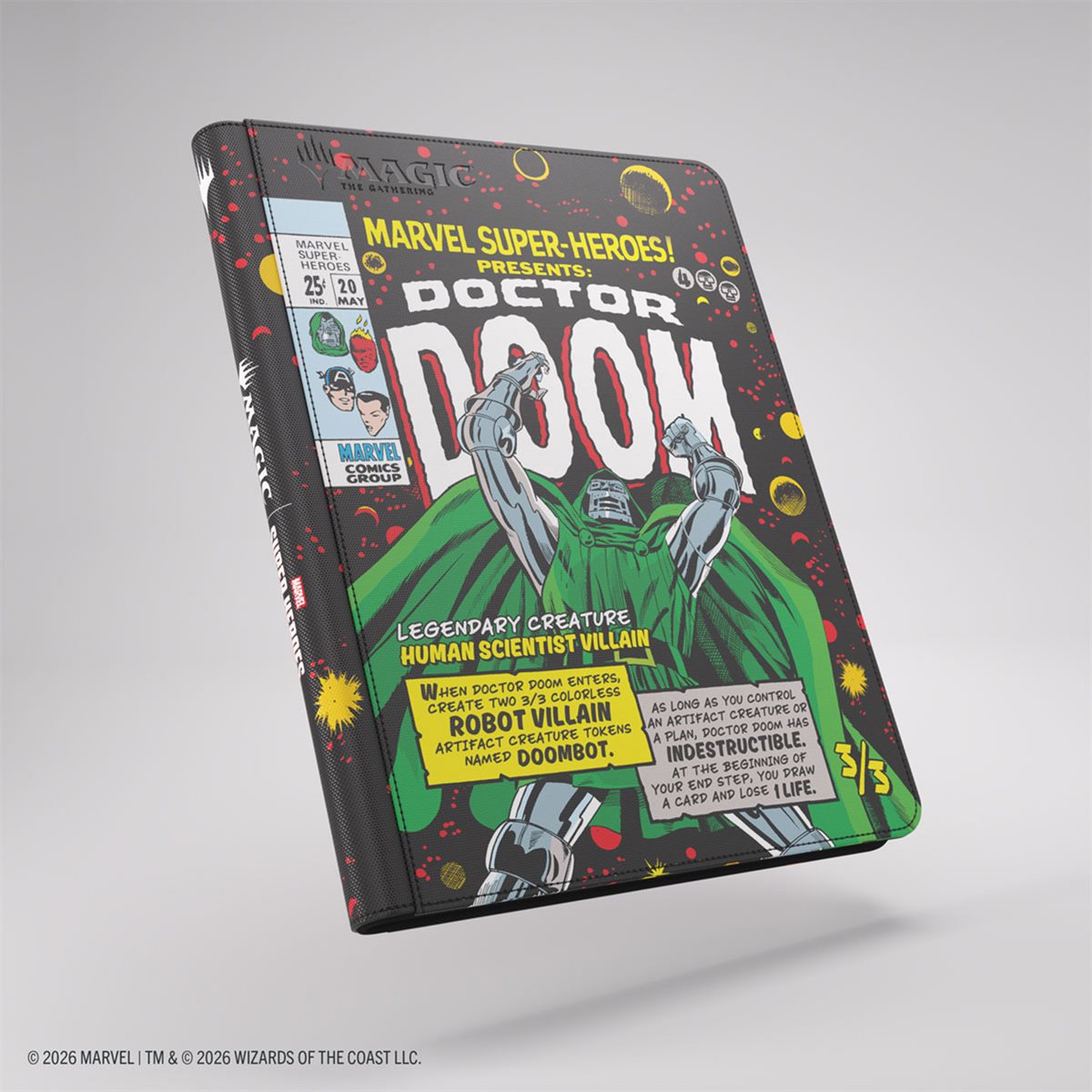 Gamegenic MTG Zip-Up Album - 18-Pocket - Marvel Super Heroes - Doctor Doom