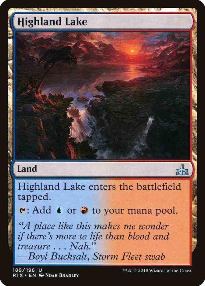 Highland Lake [189] [Rivals of Ixalan] [Non-Foil]