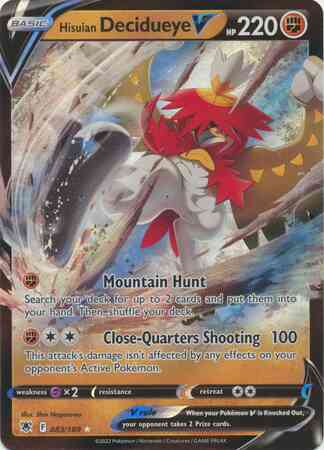Hisuian Decidueye V - 083/189 - Rare Ultra [swsh10-083] [Ultra]