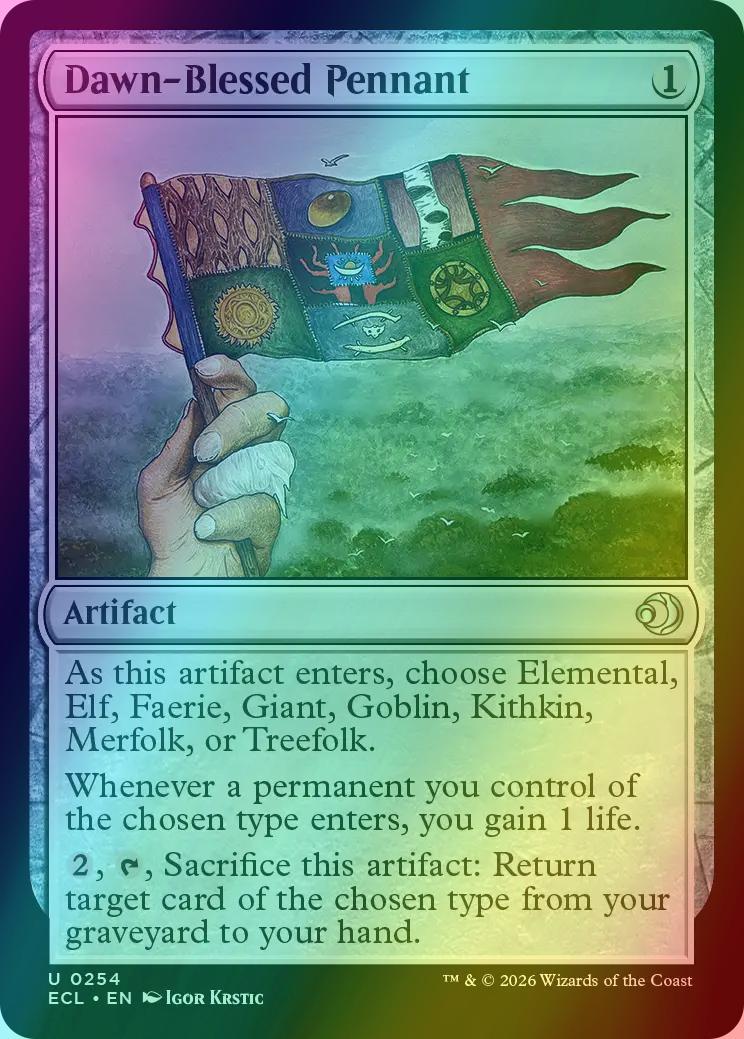 Dawn-Blessed Pennant [254] [Lorwyn Eclipsed] [Foil]