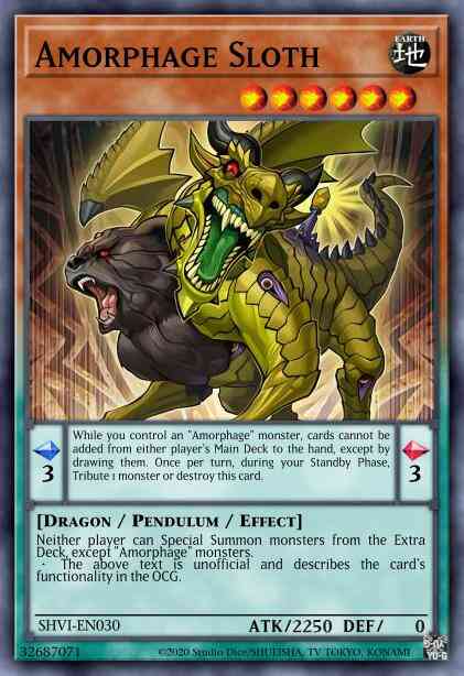 Amorphage Sloth - SHVI-EN030 - Secret Rare - 1st Edition