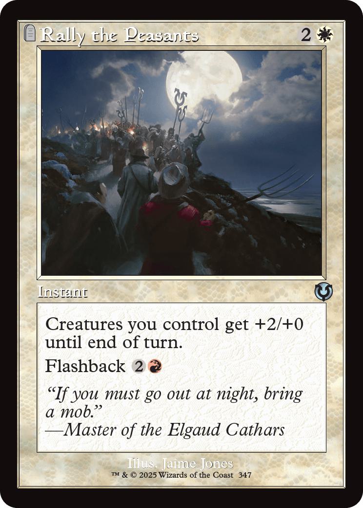 Rally the Peasants [347] [Retro Frame] [Innistrad Remastered] [Non-Foil]