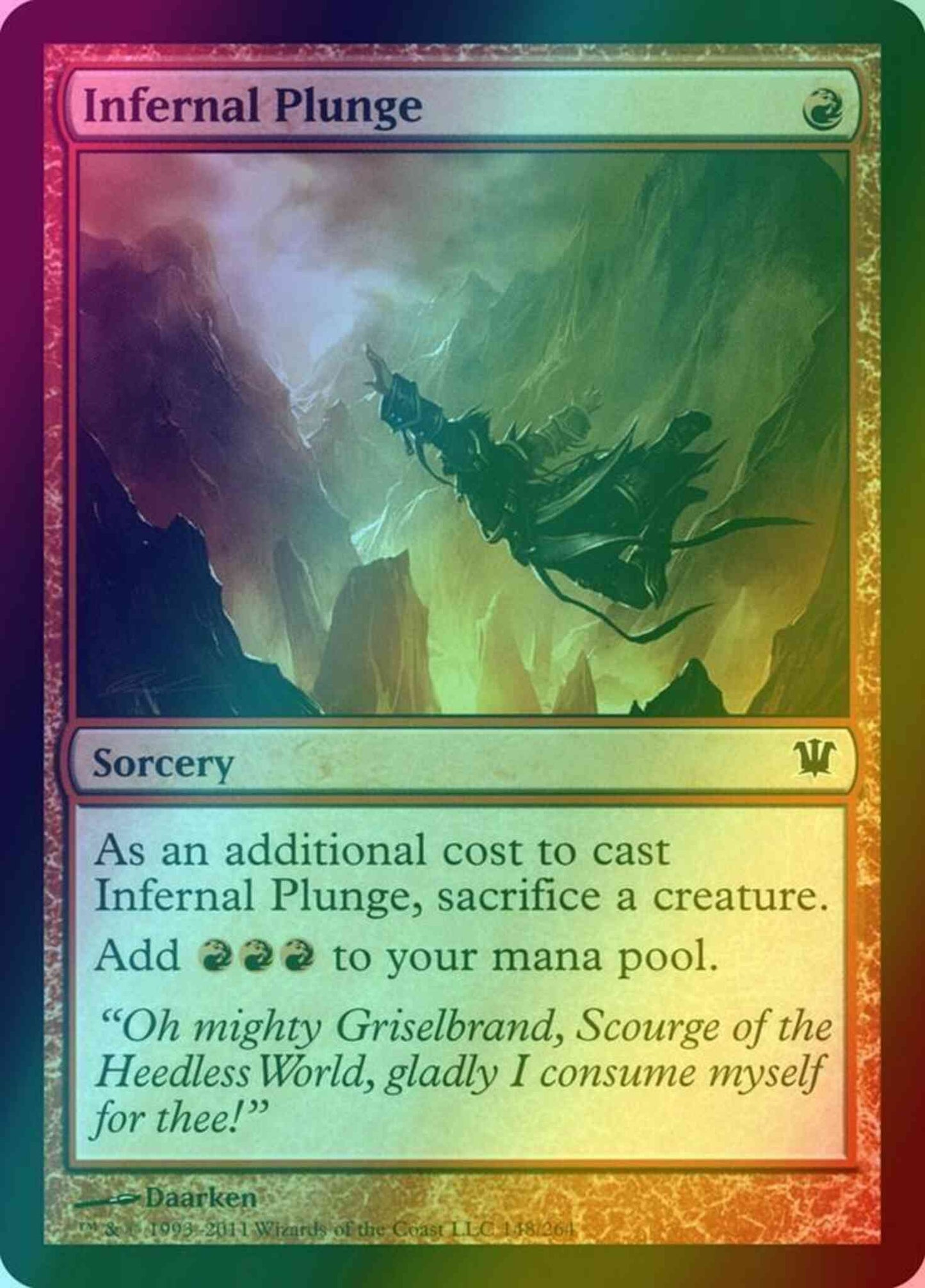 Infernal Plunge [148] [Innistrad] [Foil]