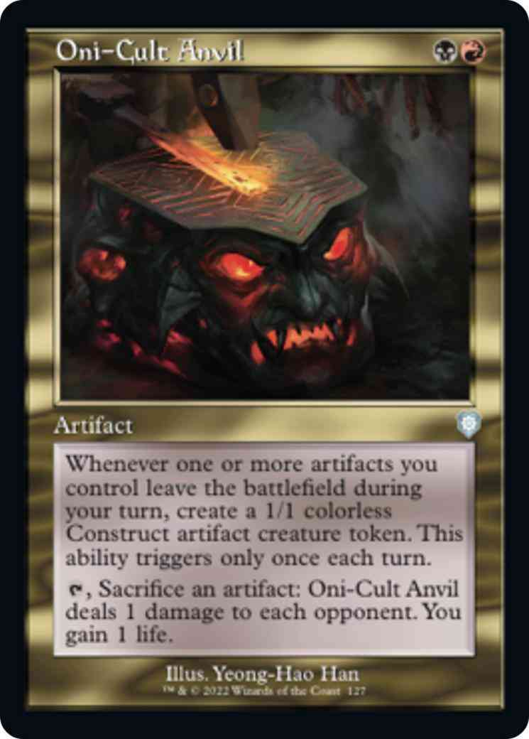 Oni-Cult Anvil [127] [Retro Frame] [The Brothers' War: Commander] [Non-Foil]