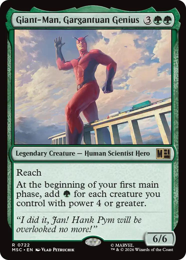Giant-Man, Gargantuan Genius [722] [Jumpstart] [Marvel Super Heroes: Commander] [Non-Foil]