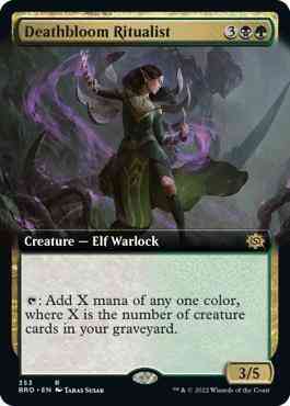 Deathbloom Ritualist [353] [Extended Art] [The Brothers' War] [Non-Foil]