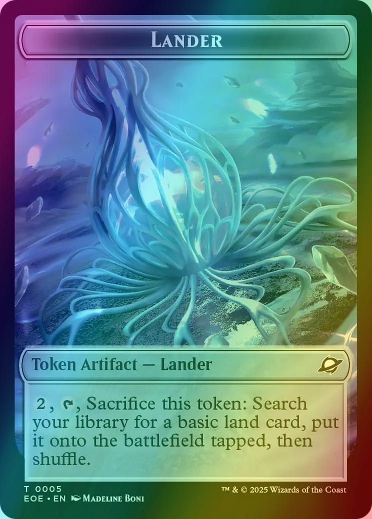 Lander Token (05) // Robot Token (10) [Edge of Eternities: Tokens] [Foil]