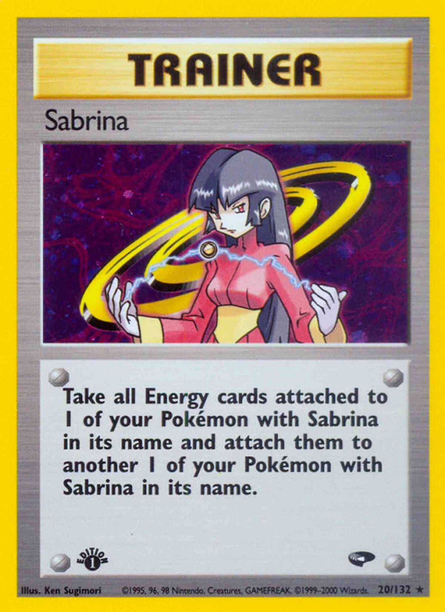 Sabrina - 20/132 - Rare - 1st Edition [gym2-20] [Holo]