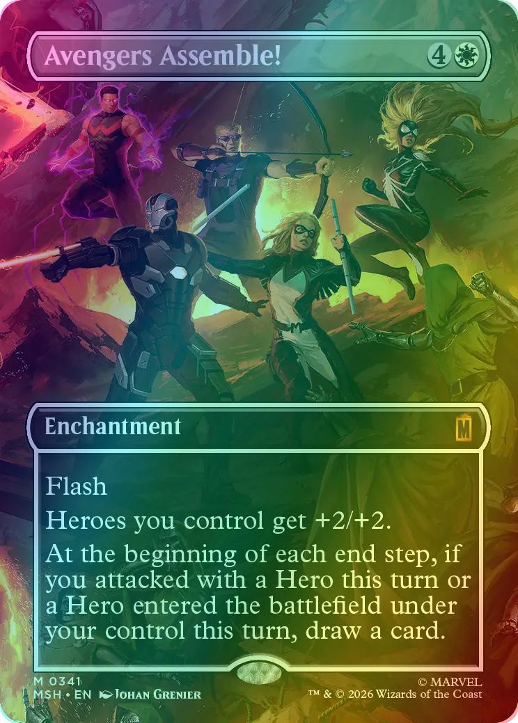 Avengers Assemble! [341] [Borderless] [Scene] [Marvel Super Heroes] [Foil]