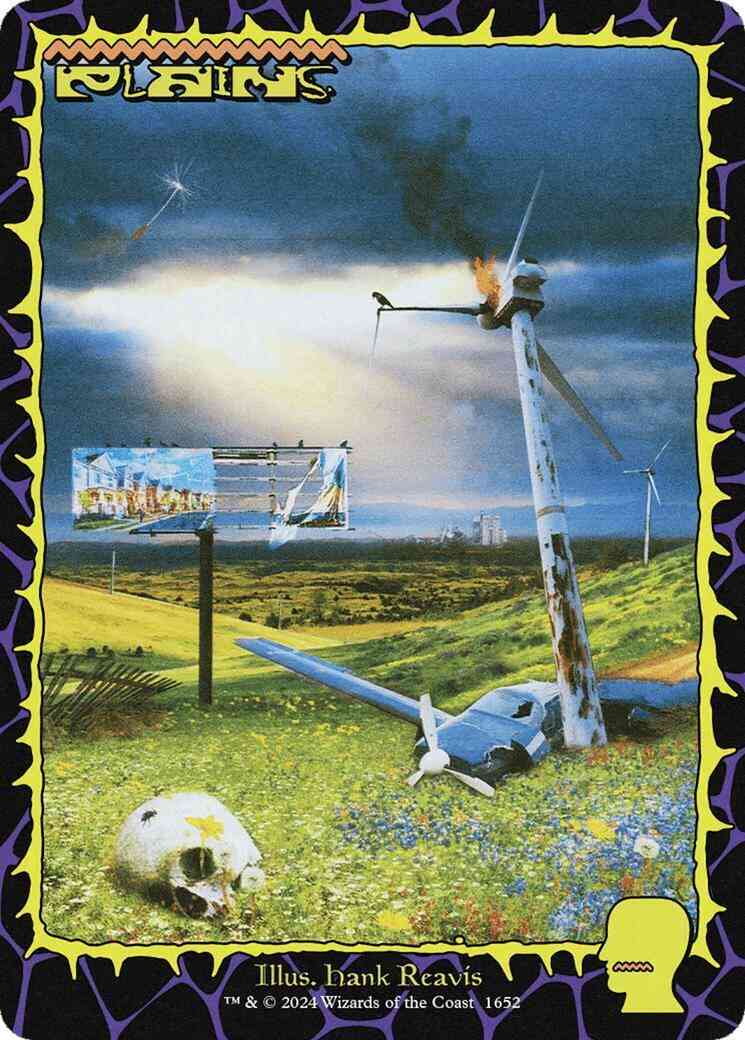 Plains [1652] [Full Art] [Brain Dead: Lands] [Secret Lair Drop] [Foil]