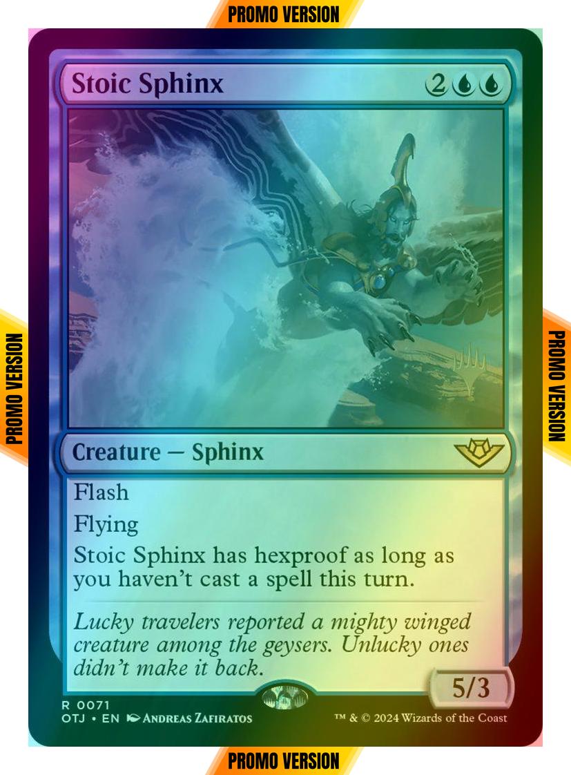 Stoic Sphinx [71p] [Promo Pack] [Outlaws of Thunder Junction: Promos] [Foil]