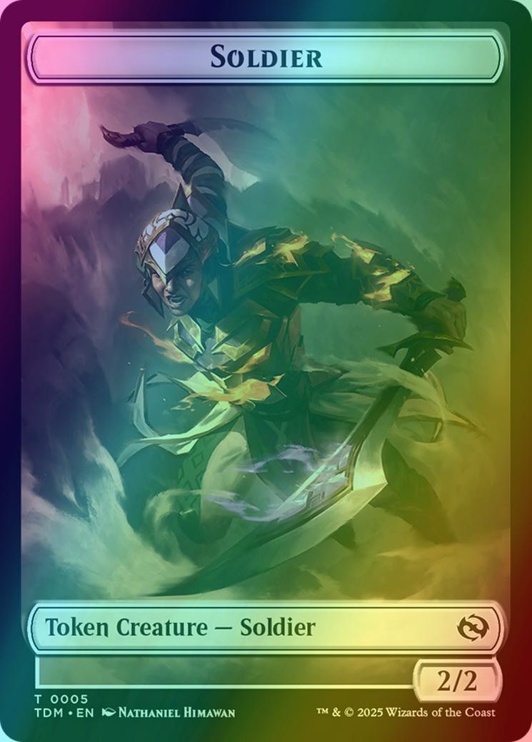 Soldier Token (04) // Soldier Token (05) [Tarkir: Dragonstorm: Tokens] [Foil]