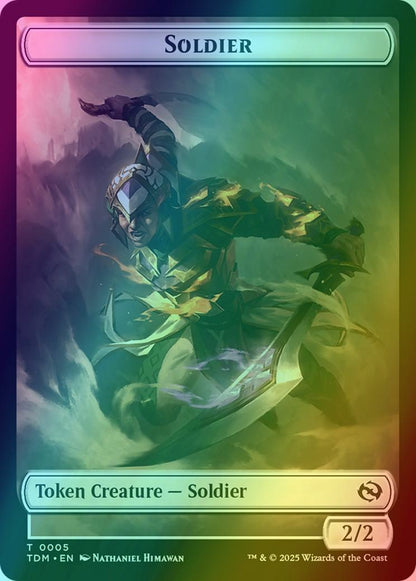 Soldier Token (04) // Soldier Token (05) [Tarkir: Dragonstorm: Tokens] [Foil]