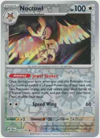 Noctowl - 115/142 - Rare [sv07-115] [Reverse Holo]