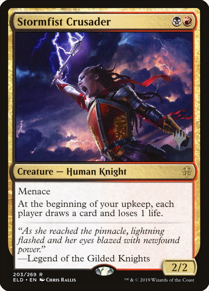 Stormfist Crusader [203p] [Promo Pack] [Throne of Eldraine Promos] [Non-Foil]