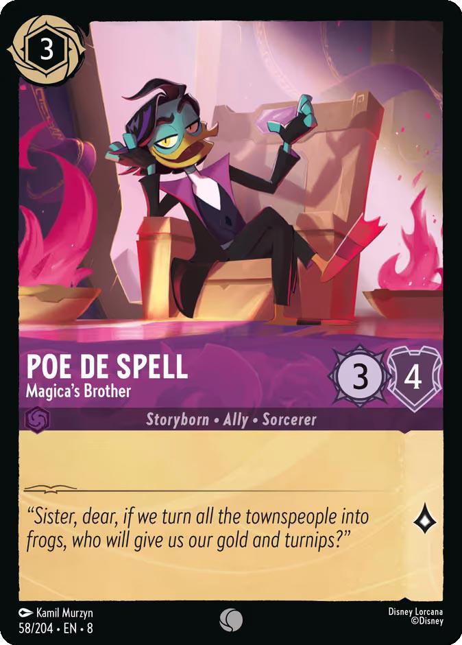 Poe De Spell - Magica's Brother - 58/204 [Reign of Jafar] [Non-Foil]