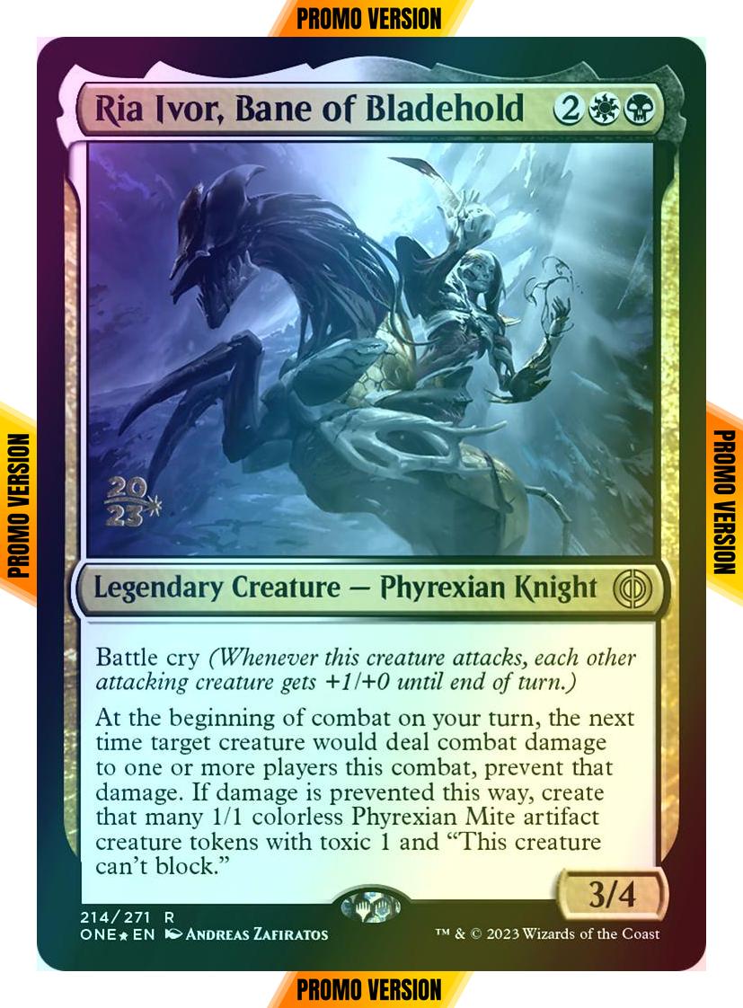 Ria Ivor, Bane of Bladehold [214s] [Prerelease] [Phyrexia: All Will Be One: Promos] [Foil]