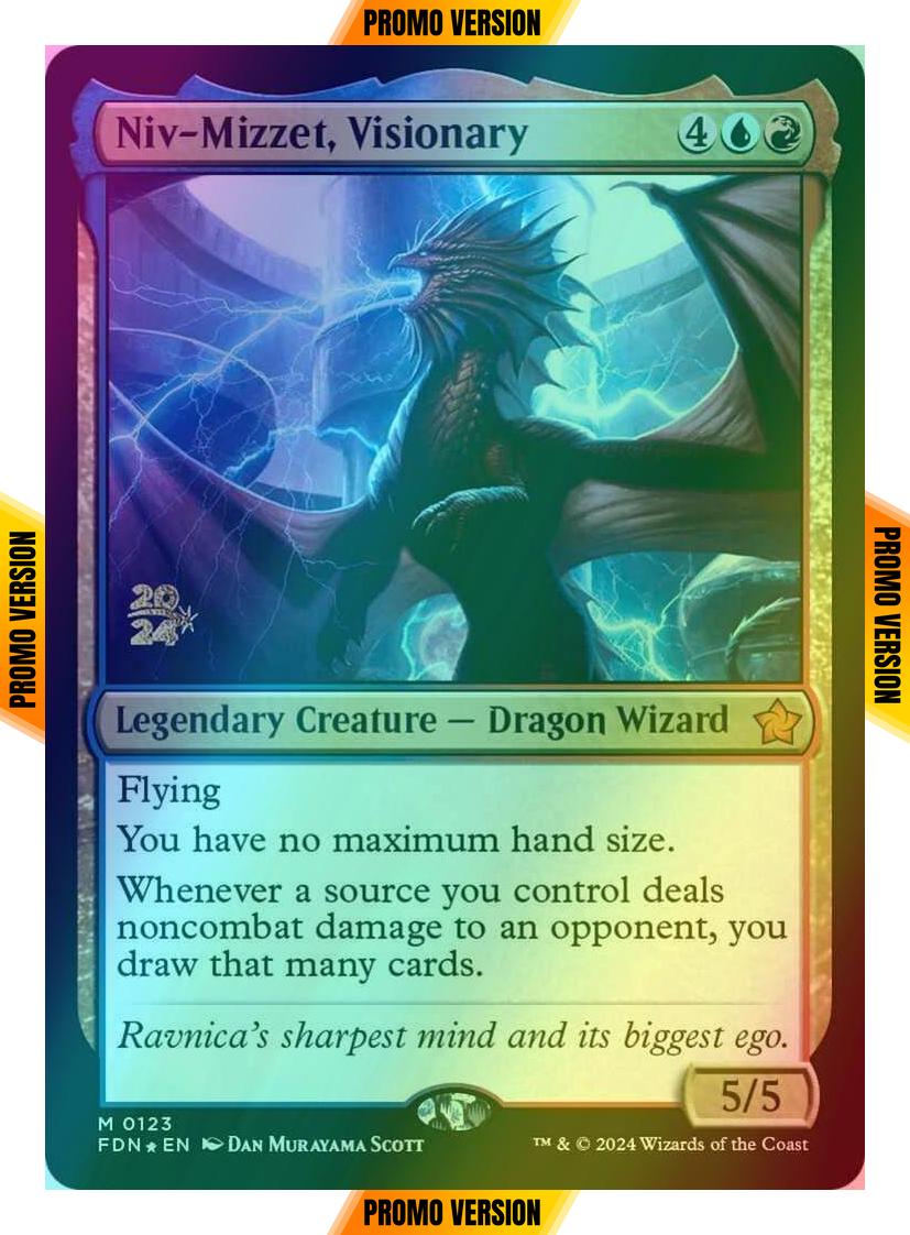Niv-Mizzet, Visionary [123s] [Prerelease] [Foundations: Promos] [Foil]