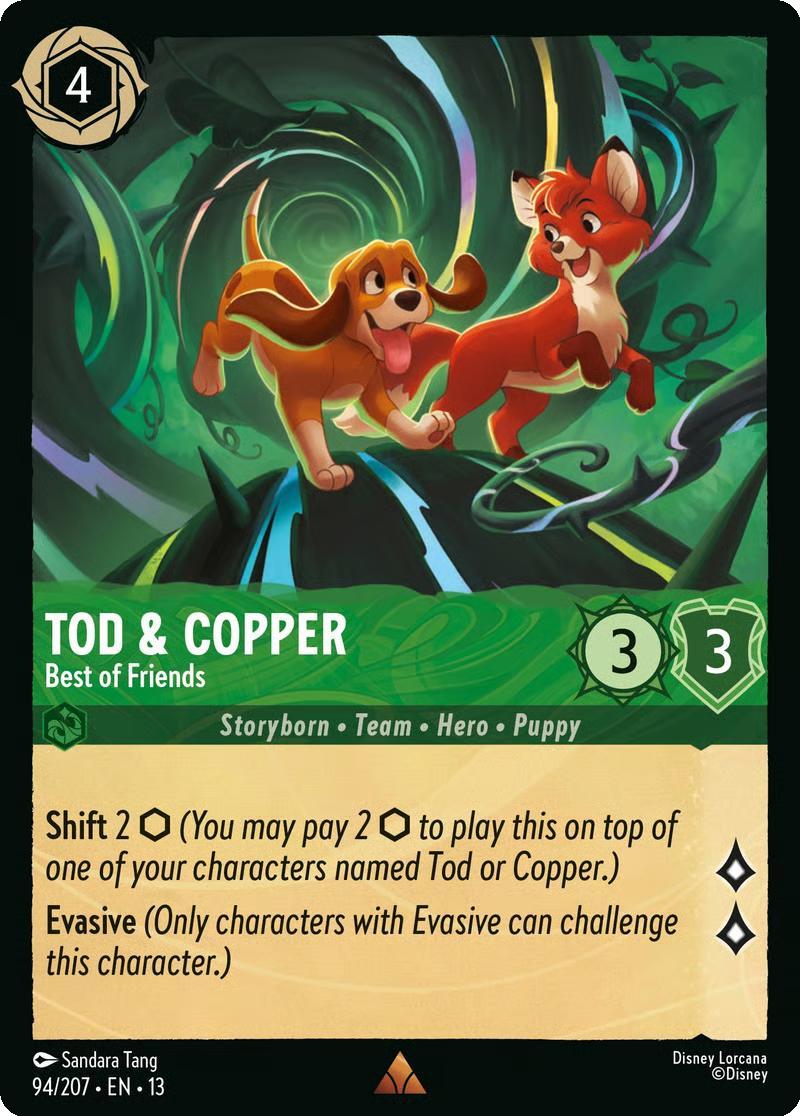 Tod & Copper - Best of Friends - 94/204 [Attack of the Vine!] [Non-Foil]