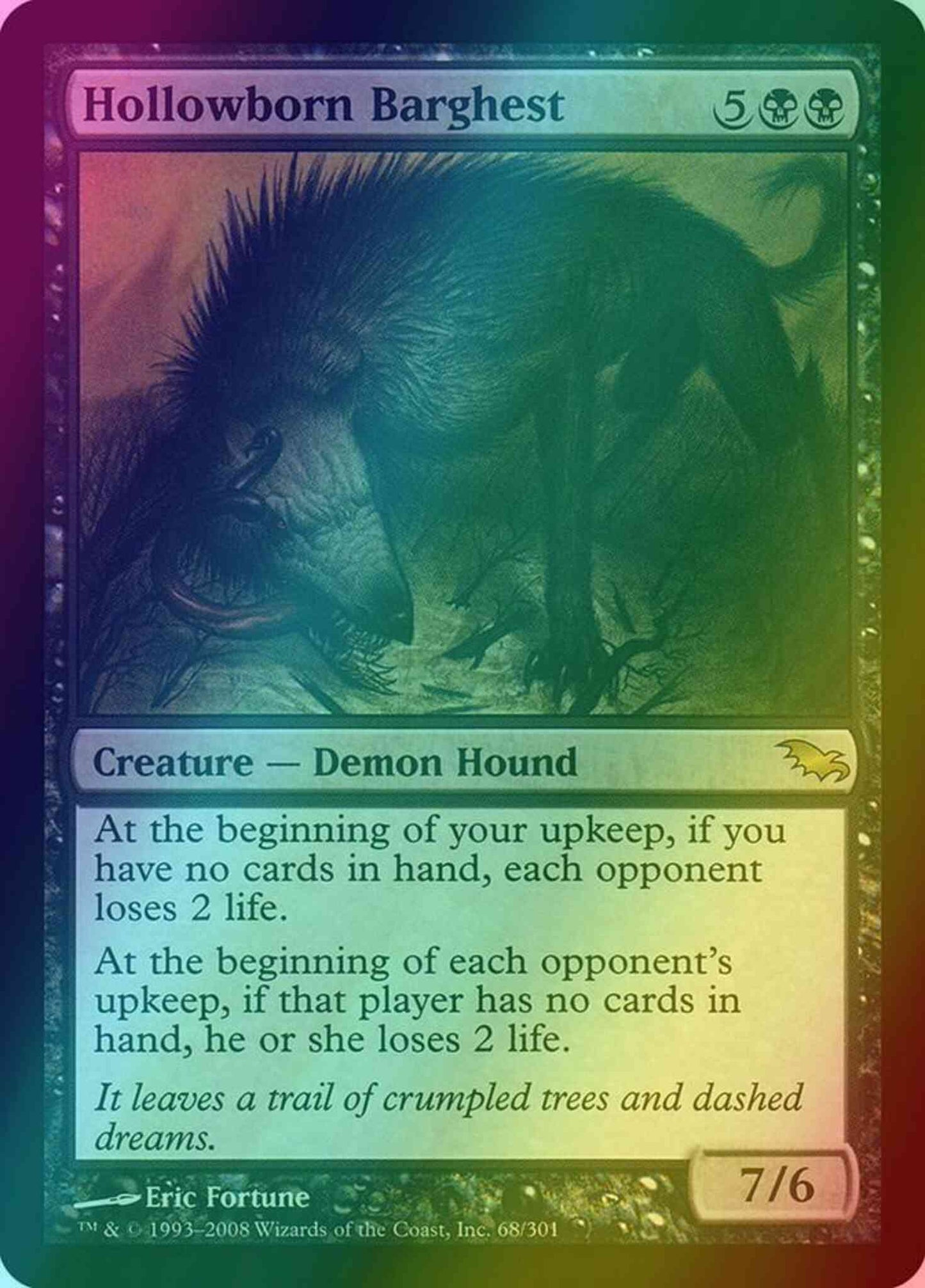 Hollowborn Barghest [68] [Shadowmoor] [Foil]