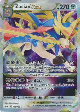 Zacian VSTAR - 096/159 - Rare Holo VSTAR [swsh125-096] [Ultra]