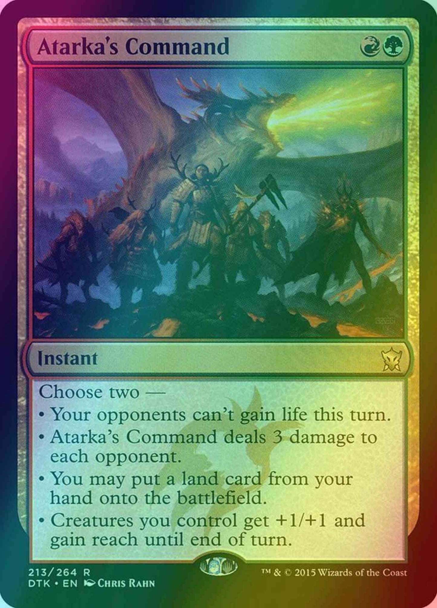 Atarka's Command [213] [Dragons Of Tarkir] [Foil]