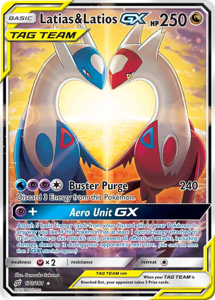 Latias & Latios-GX - 170/181 - Rare Ultra [sm9-170] [Ultra]