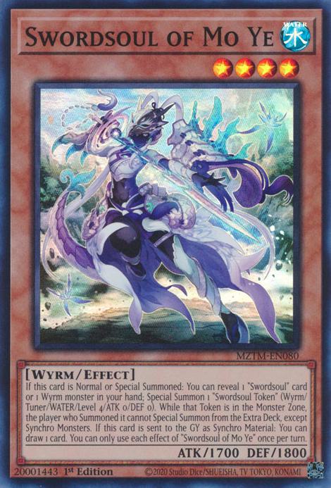 Swordsoul of Mo Ye - MZTM-EN080 - Super Rare - 1st Edition
