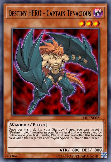 Destiny HERO - Captain Tenacious - LCGX-EN123 - Common - Unlimited