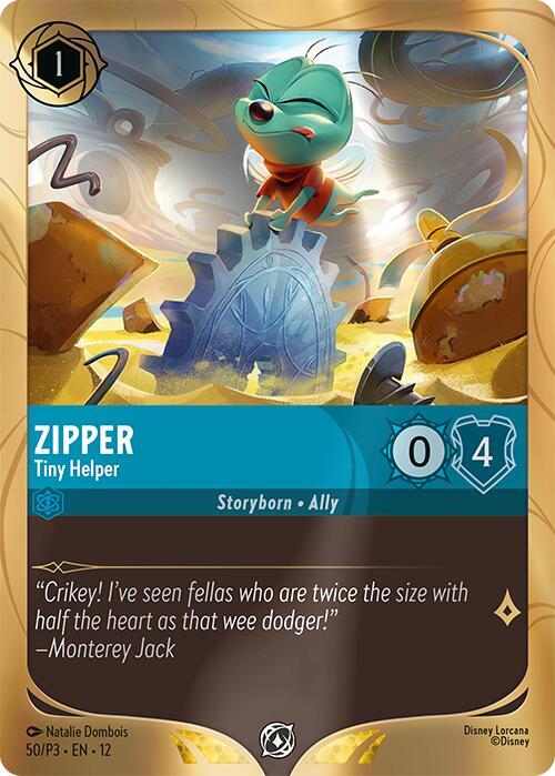 Zipper - Tiny Helper - 50/P3 [Disney Lorcana Promo Cards] [Holofoil]