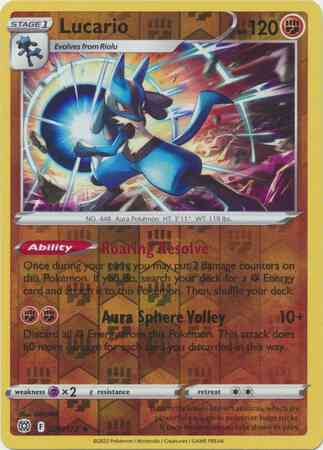 Lucario - 079/172 - Rare Holo [swsh9-079] [Reverse Holo]