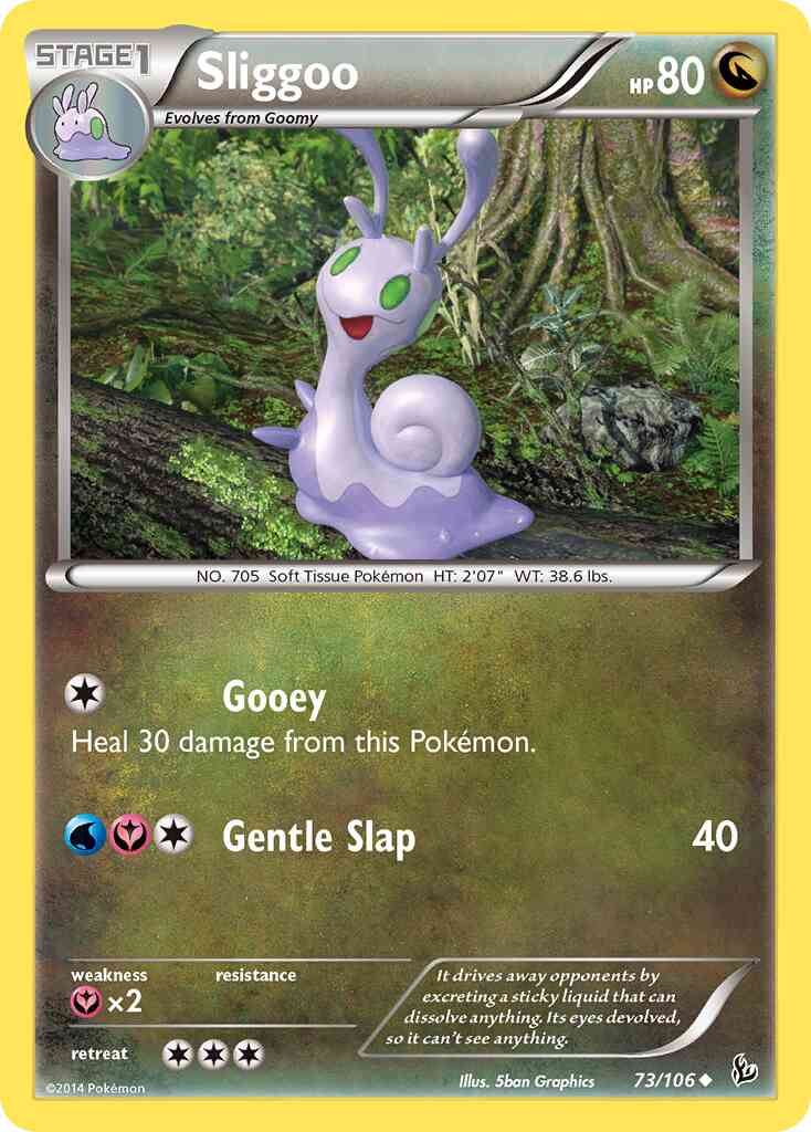 Sliggoo - 73/106 - Uncommon [xy2-73] [Reverse Holo]
