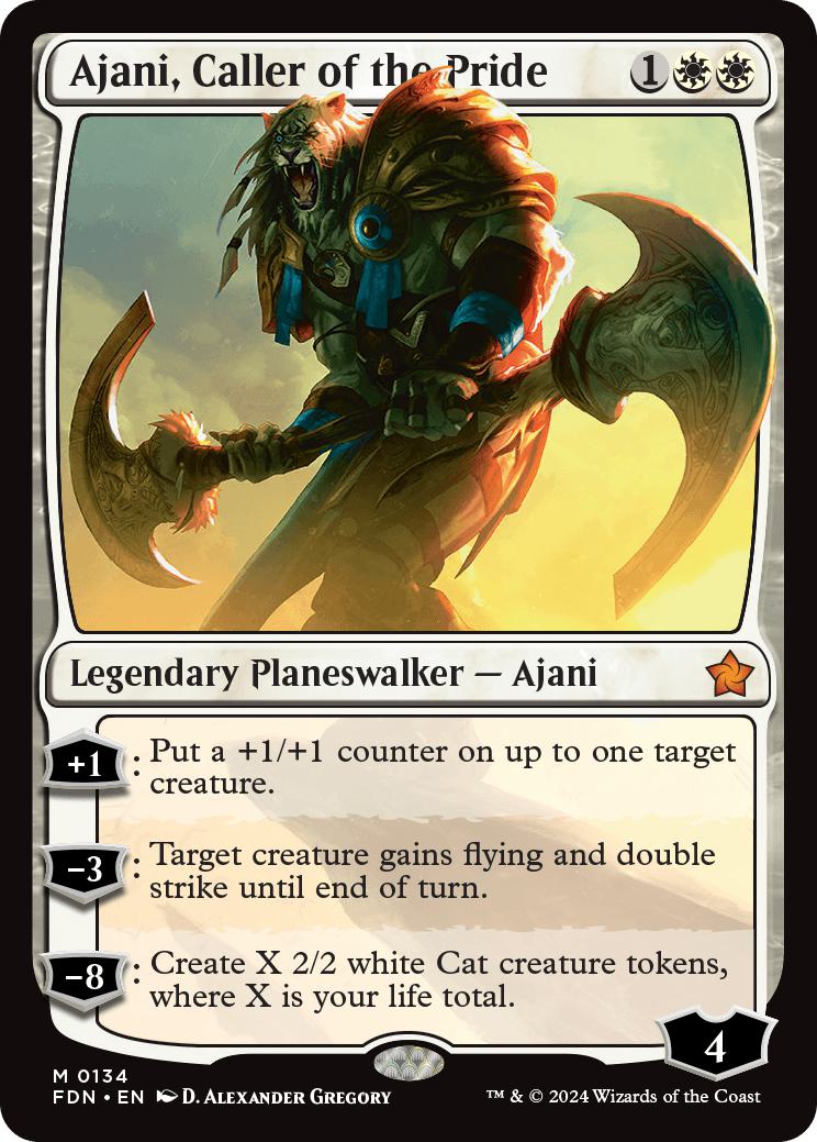 Ajani, Caller of the Pride [134] [Foundations] [Non-Foil]