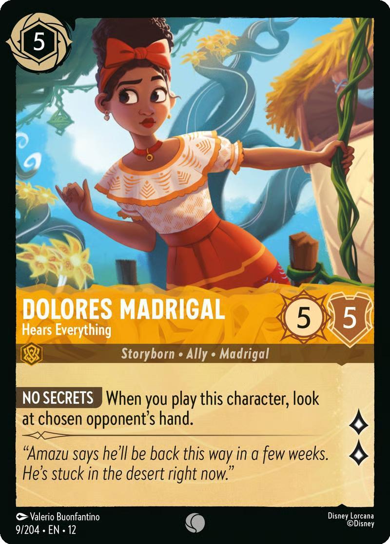 Dolores Madrigal - Hears Everything - 9/204 [Wilds Unknown] [Non-Foil]