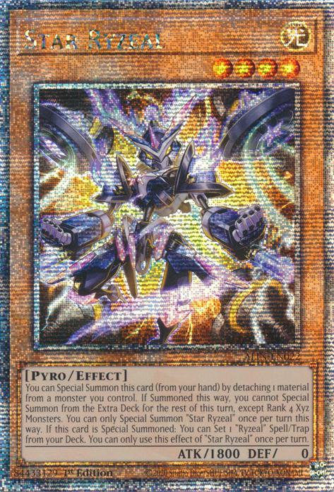 Star Ryzeal - ALIN-EN022 - Quarter Century Secret Rare - 1st Edition