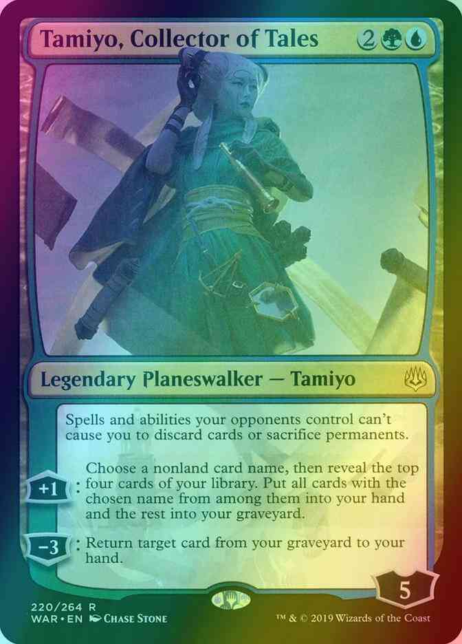 Tamiyo, Collector of Tales [220] [War of the Spark] [Foil]