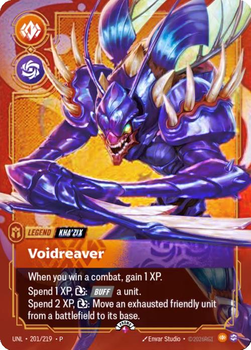 Voidreaver (Kha'Zix) (Metal) - 201/219 [Riftbound Organized Play Promotional Cards] [Foil]