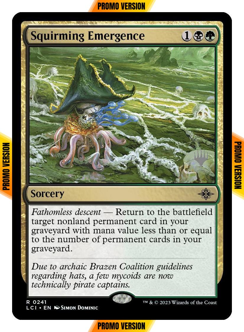 Squirming Emergence [241p] [Promo Pack] [The Lost Caverns of Ixalan: Promos] [Non-Foil]