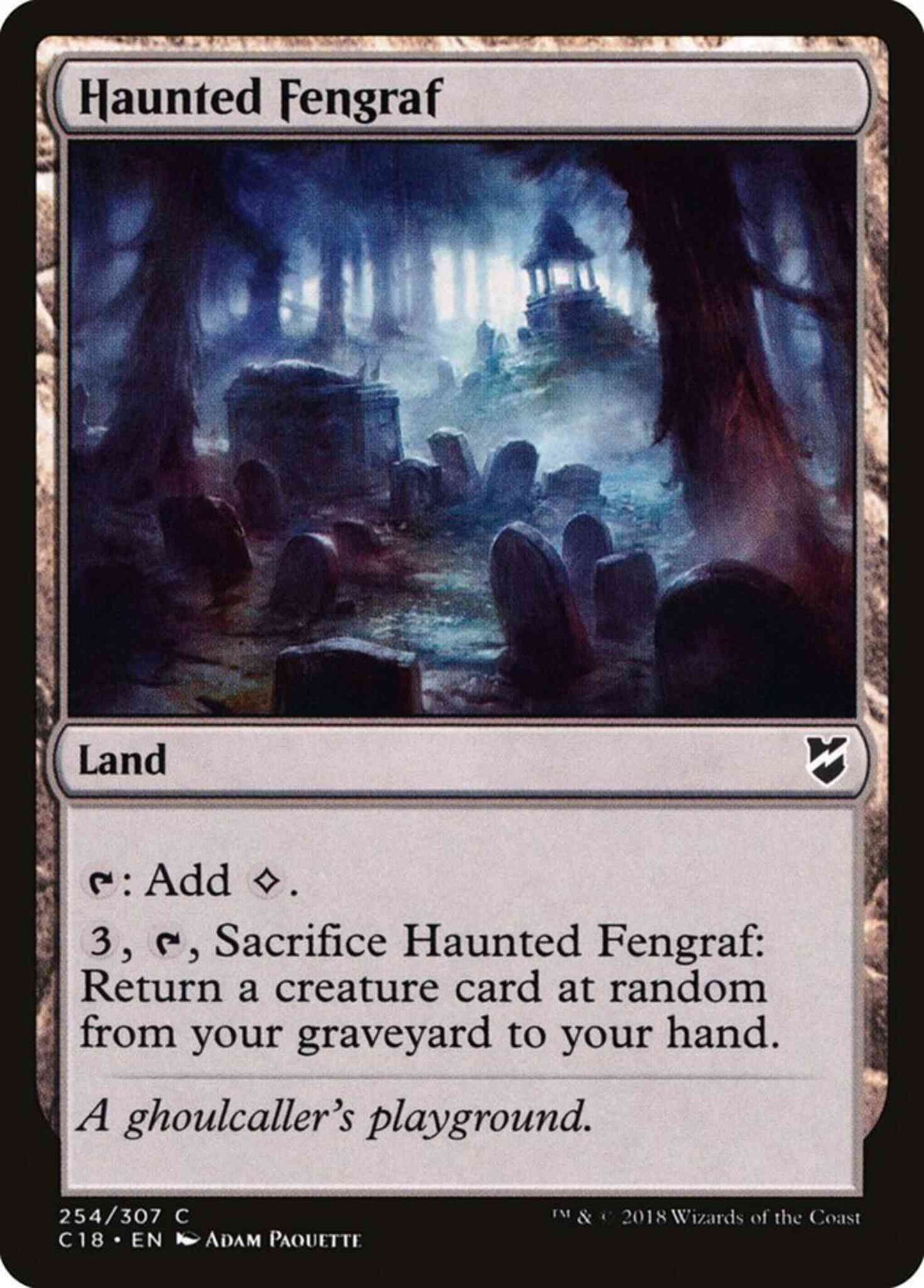Haunted Fengraf [254] [Commander 2018] [Non-Foil]