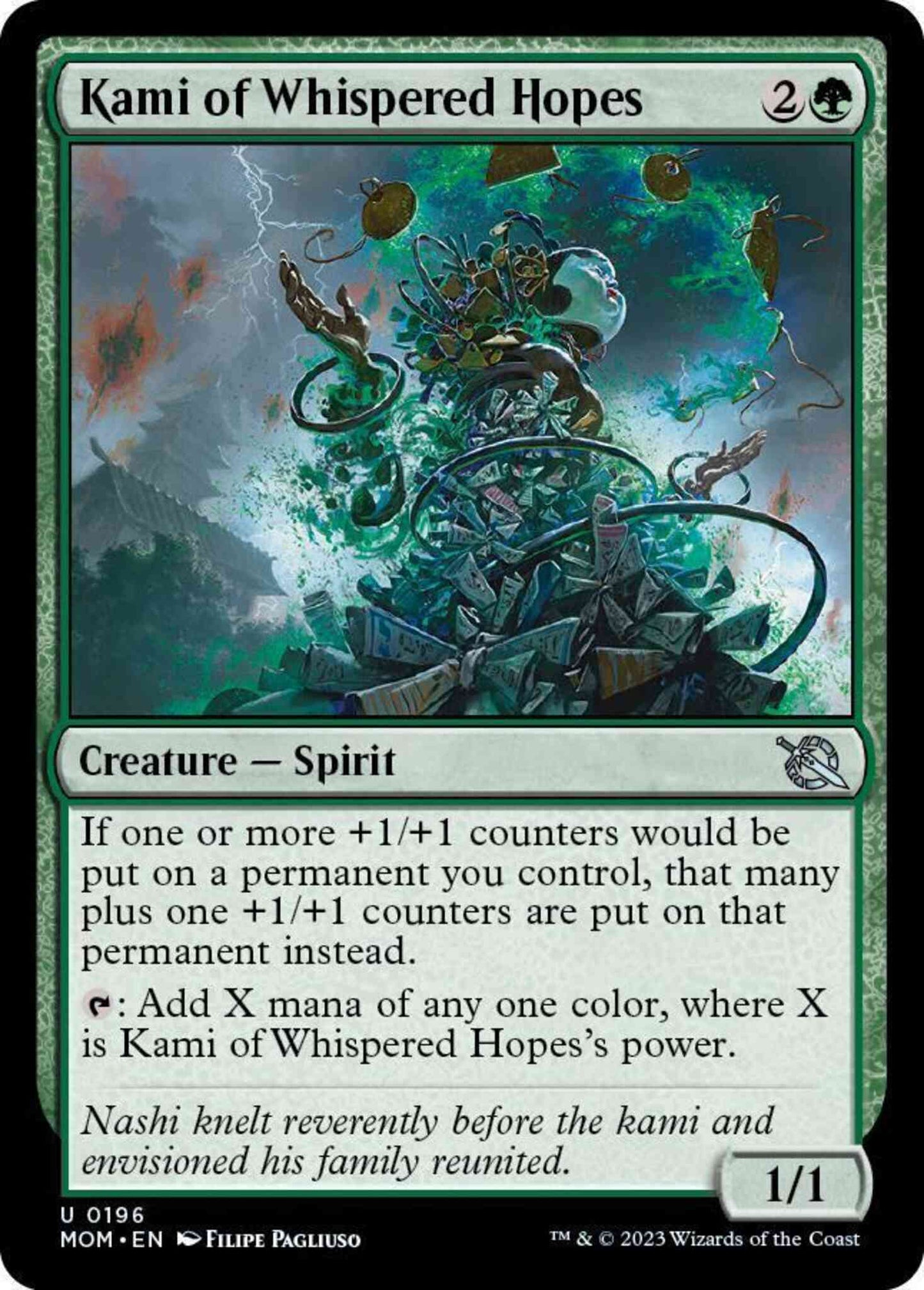 Kami of Whispered Hopes [196] [March of the Machine] [Non-Foil]