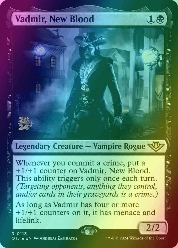 Vadmir, New Blood [113s] [Prerelease] [Outlaws of Thunder Junction: Promos] [Foil]