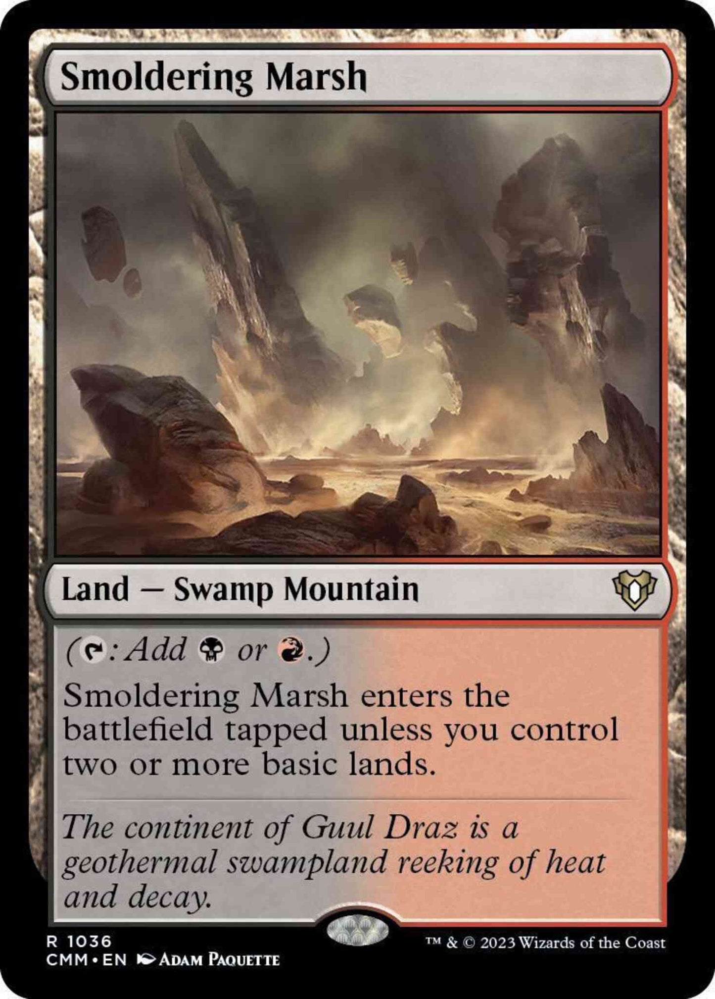 Smoldering Marsh [1036] [Commander Masters] [Non-Foil]