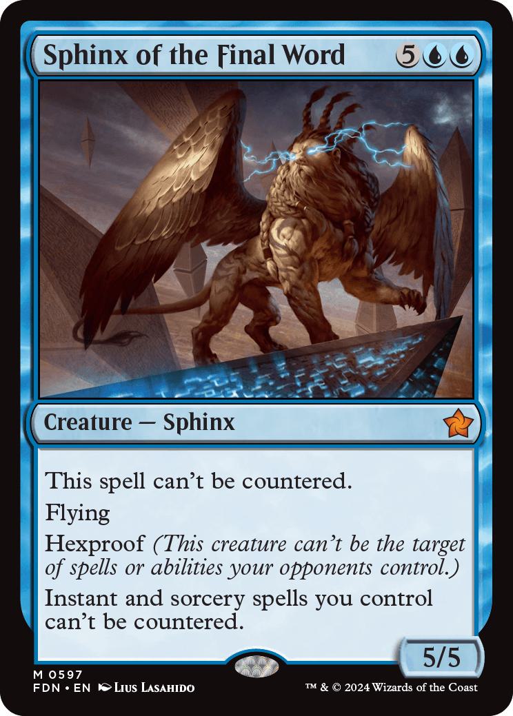 Sphinx of the Final Word [597] [Foundations] [Non-Foil]