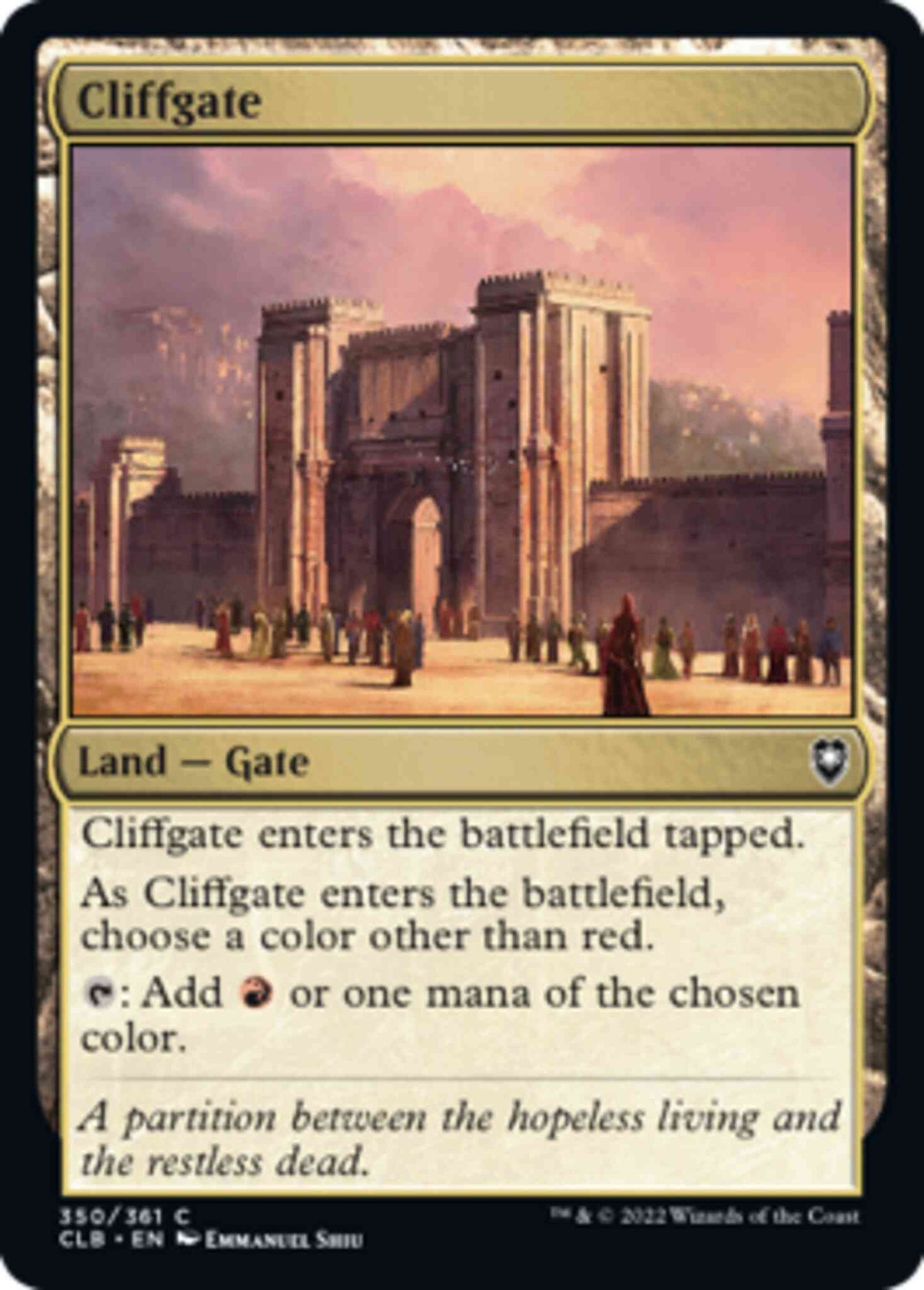Cliffgate [350] [Commander Legends: Battle for Baldur's Gate] [Non-Foil]