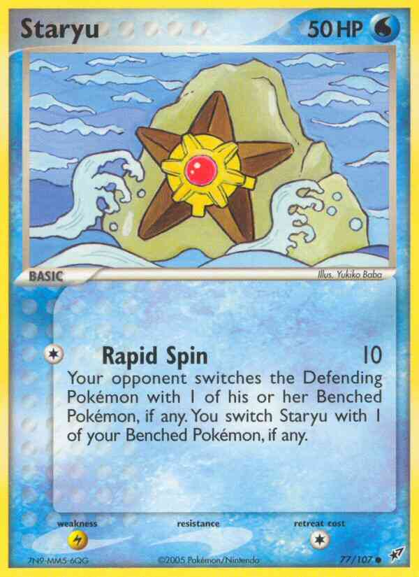 Staryu - 77/107 - Common [ex8-77] [Reverse Holo]